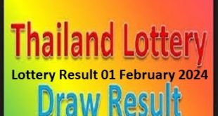 check thai lottery result 01 February 2024